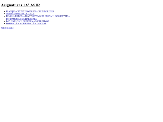 Asignaturas1ºASIR screenshot