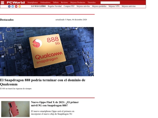 Tarea-replica_PCWorld/Index screenshot