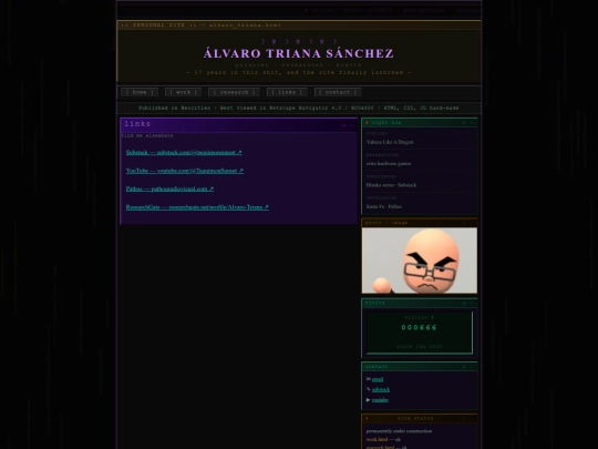 links screenshot