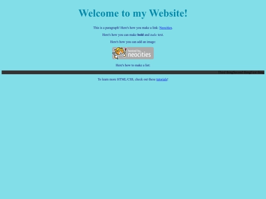 myfirstwebsite screenshot