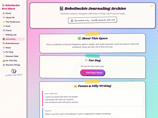 journaling screenshot