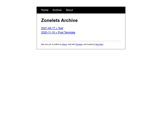 archive screenshot