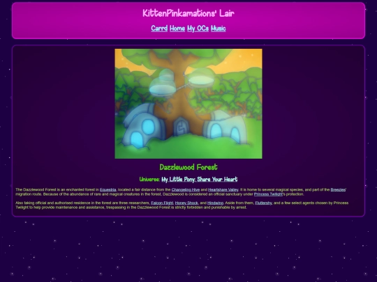 wiki/F - MLP/Dazzlewood Forest screenshot