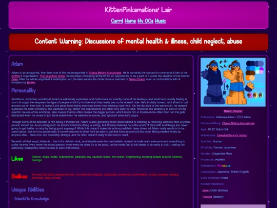 wiki/OC - Chaos Before Apocalypse/Adam screenshot