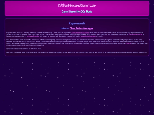 wiki/OC - Chaos Before Apocalypse/Kagakusanshi screenshot