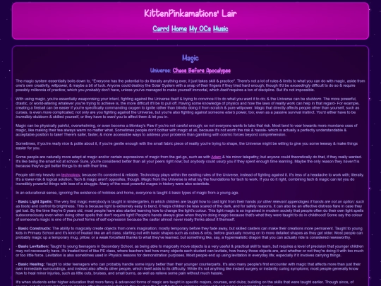 wiki/OC - Chaos Before Apocalypse/Magic screenshot