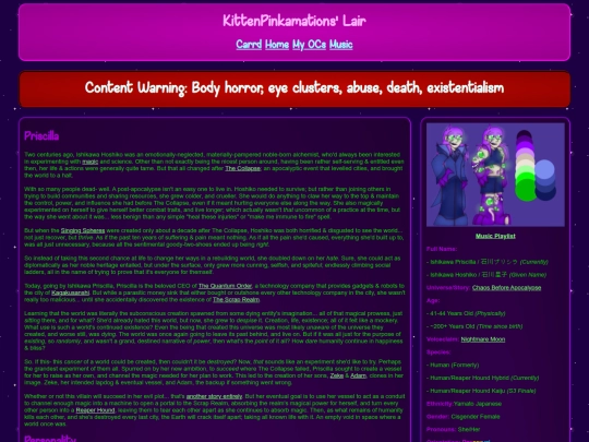 wiki/OC - Chaos Before Apocalypse/Priscilla screenshot