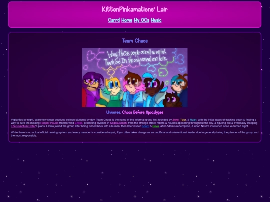 wiki/OC - Chaos Before Apocalypse/Team Chaos screenshot