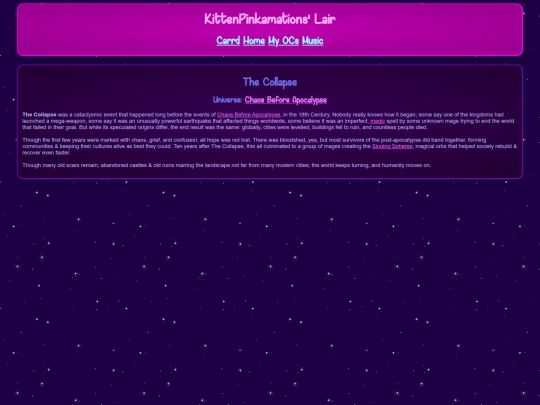 wiki/OC - Chaos Before Apocalypse/The Collapse screenshot