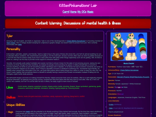 wiki/OC - Chaos Before Apocalypse/Tyler screenshot