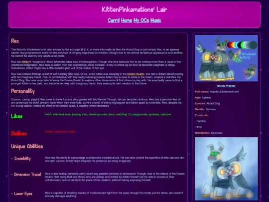 wiki/OC - Others/Rex screenshot