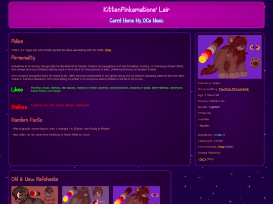 wiki/OC - The Pride Of Sunlit Field/Pollen screenshot