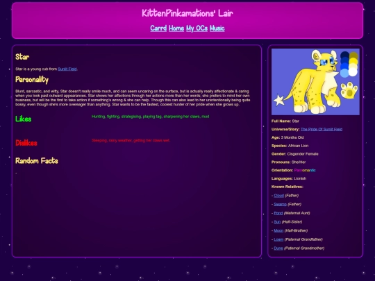 wiki/OC - The Pride Of Sunlit Field/Star screenshot
