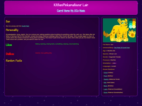 wiki/OC - The Pride Of Sunlit Field/Sun screenshot