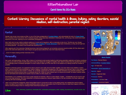 wiki/OC - Troubled Waters/Raintail screenshot