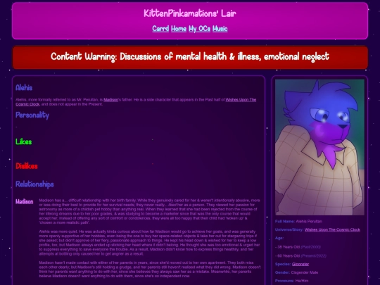 wiki/OC - Wishes Upon The Cosmic Clock/Alehis screenshot