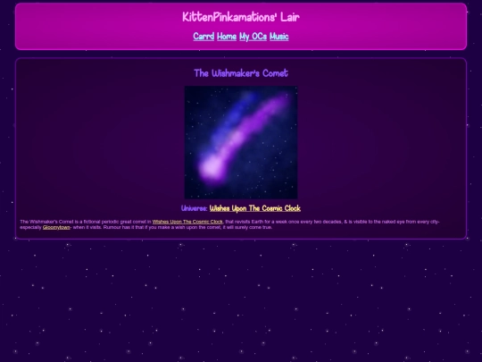 wiki/OC - Wishes Upon The Cosmic Clock/Comet screenshot