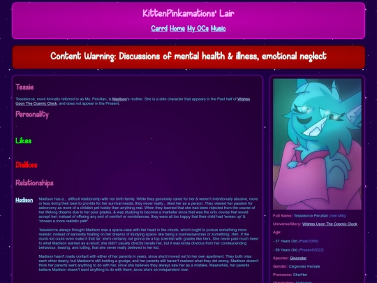 wiki/OC - Wishes Upon The Cosmic Clock/Tessielorce screenshot