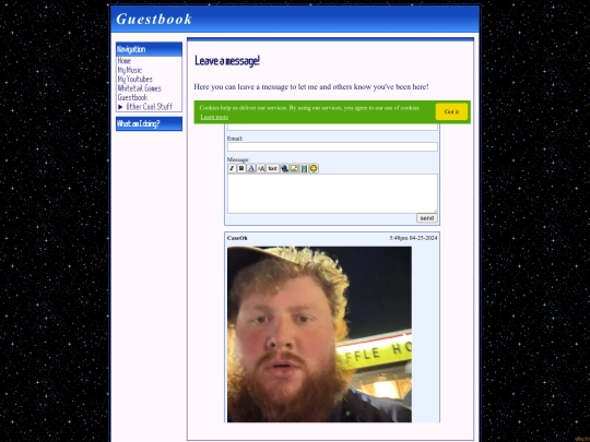 guestbook screenshot