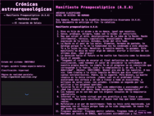 manifiesto screenshot