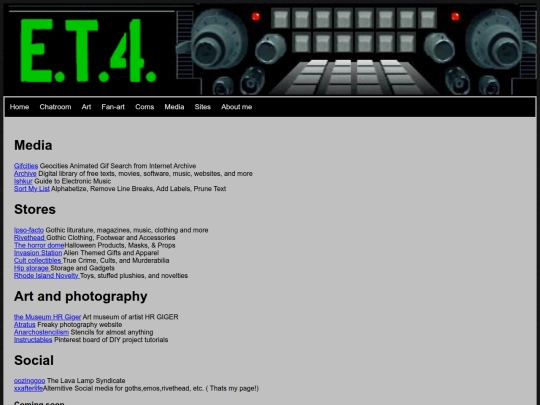 sites screenshot