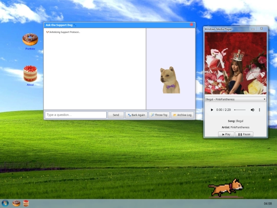 support screenshot