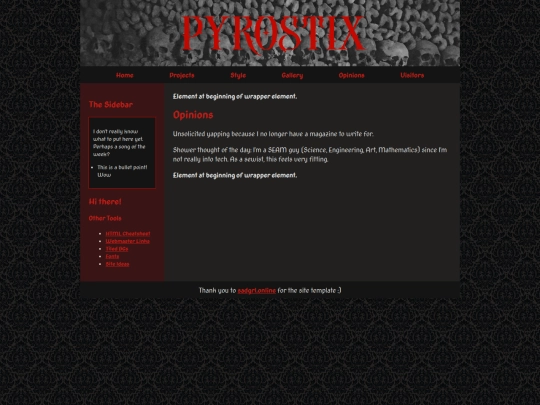 opinions screenshot