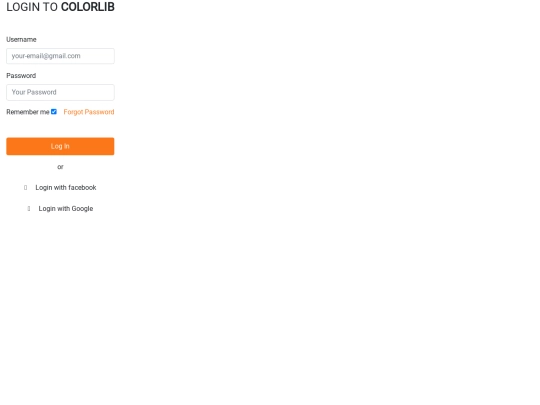 login/login screenshot