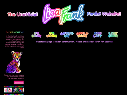 Guestbook screenshot