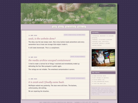 diary screenshot