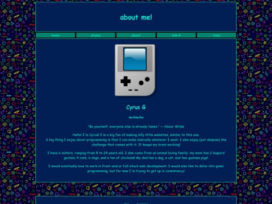 project1/about screenshot