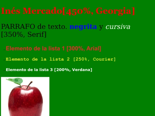 formatosyestilos screenshot