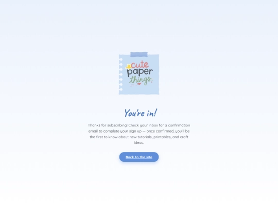 thank-you screenshot