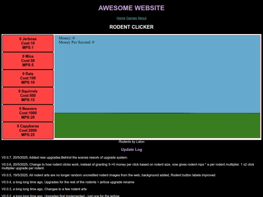 clickerGame screenshot