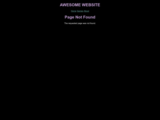 not_found screenshot