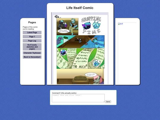 Webcomic/LIpage2 screenshot