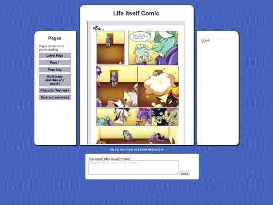 Webcomic/LIpage7 screenshot