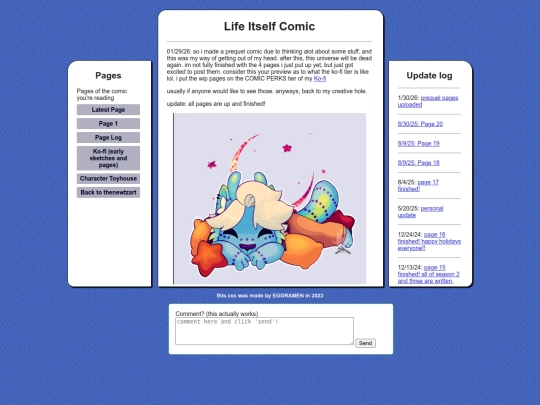 Webcomic/webcomic screenshot
