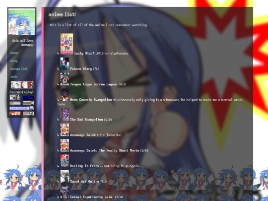 animelist screenshot