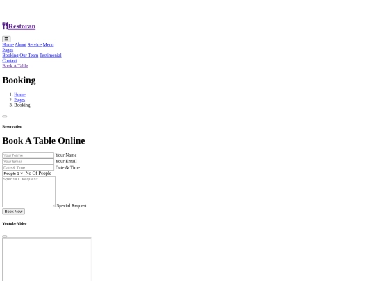 booking screenshot