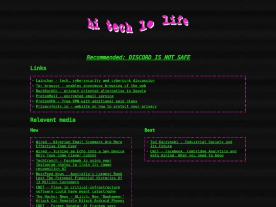 index screenshot