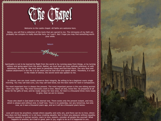 sitemap/chapel screenshot