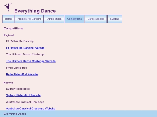 competitions screenshot