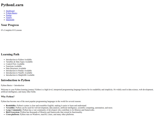 index screenshot