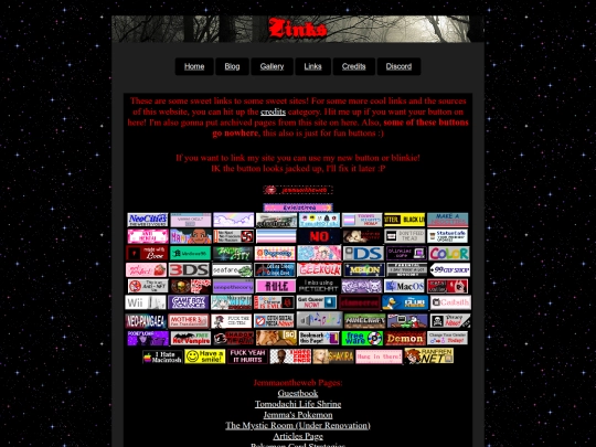 archives/red/links screenshot