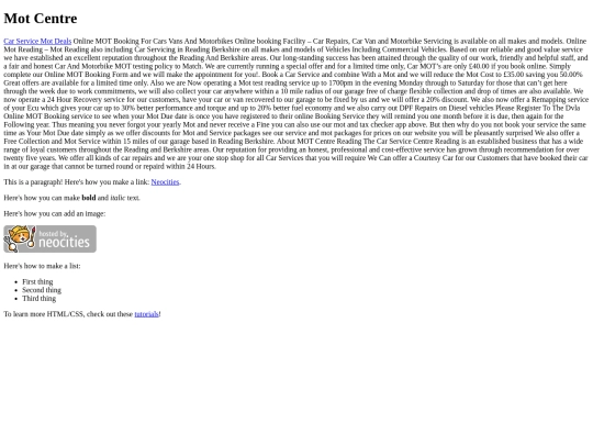 index screenshot