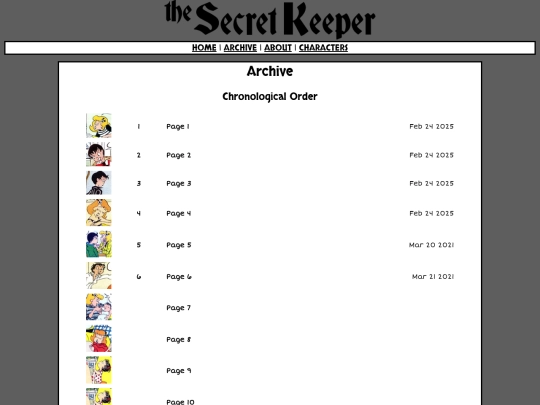 archive screenshot