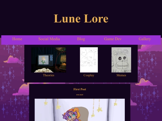 Blog screenshot