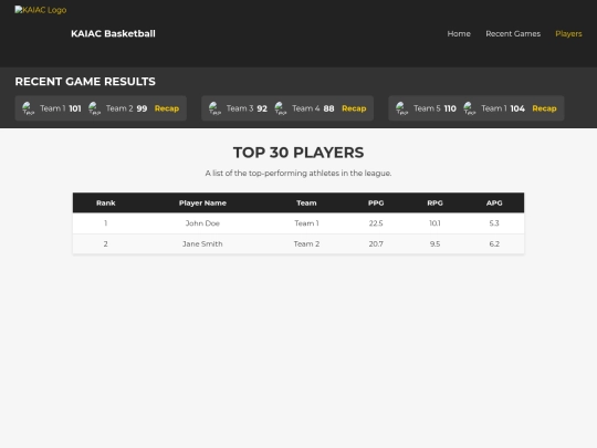 players screenshot