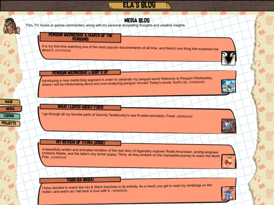 mediablog screenshot